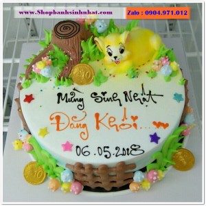Bánh Sinh Nhật Con Mèo Tuổi Mão - A13